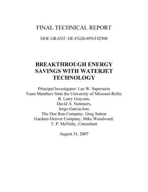 Breakthrough Energy Savings with Waterjet Technology