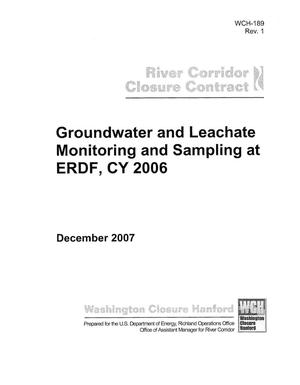 Groundwater and Leachate Monitoring and Sampling at ERDF, CY 2006