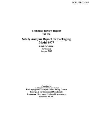 Technical Review Report for the Safety Analysis Report for Packaging Model 9977 S-SARP-G-00001 Revision 2