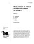 Article: Measurement of tritium permeation in flibe (2LiF•BeF2)