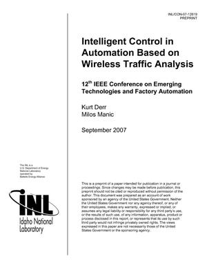 Intelligent Control in Automation Based on Wireless Traffic Analysis