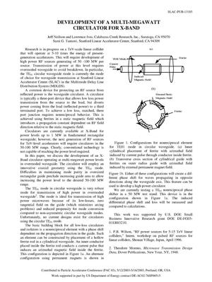 Development of a Multi Megawatt Circulator for X Band