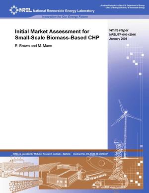 Initial Market Assessment for Small-Scale Biomass-Based CHP