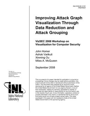 Improving Attack Graph Visualization through Data Reduction and Attack Grouping