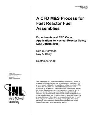 A CFD M&S PROCESS FOR FAST REACTOR FUEL ASSEMBLIES
