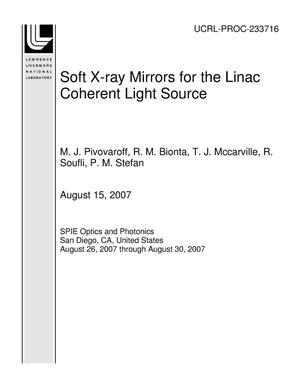 Soft X-ray Mirrors for the Linac Coherent Light Source