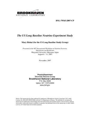 The US Long Baseline Neutrino Experiment Study