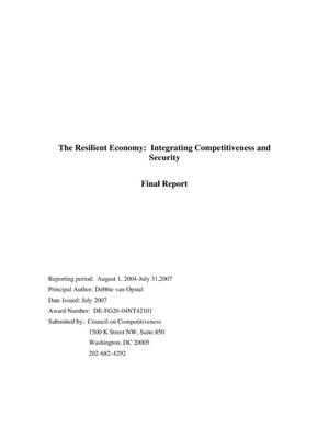 The Resilient Economy: Integrating Competitiveness and Security