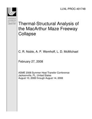Thermal-Structural Analysis of the MacArthur Maze Freeway Collapse