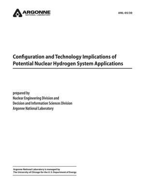 Configuration and Technology Implications of Potential Nuclear Hydrogen System Applications.
