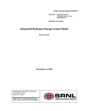 INTEGRATED HYDROGEN STORAGE SYSTEM MODEL