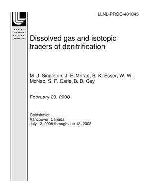Dissolved gas and isotopic tracers of denitrification