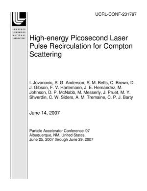 High-energy Picosecond Laser Pulse Recirculation for Compton Scattering