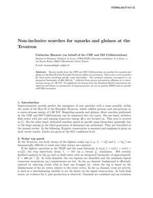 Non-inclusive searches for squarks and gluinos at the Tevatron