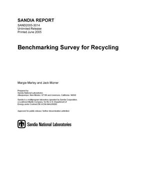 Benchmarking survey for recycling.
