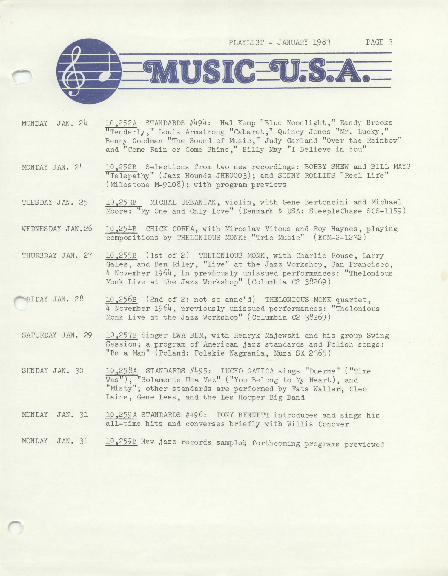 Music USA program lists, 1983-1984
                                                
                                                    [Sequence #]: 3 of 79
                                                