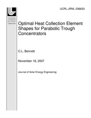 Optimal Heat Collection Element Shapes for Parabolic Trough Concentrators