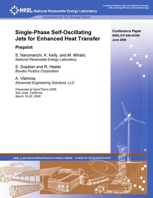 Single-Phase Self-Oscillating Jets for Enhanced Heat Transfer: Preprint