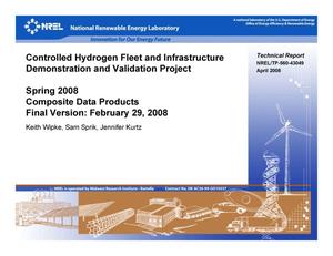 Controlled Hydrogen Fleet and Infrastructure Demonstration and Validation Project; Spring 2008 Composite Data Products, Final Version: February 29, 2008