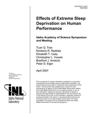 Effects of Extreme Sleep Deprivation on Human Performance