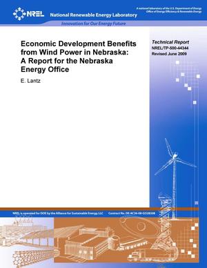 Economic Development Benefits from Wind Energy in Nebraska: A Report for the Nebraska Energy Office (Revised)