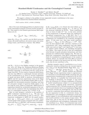 Standard Model Condensates and the Cosmological Constant