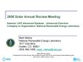 Presentation: Session: CSP Advanced Systems -- Advanced Overview