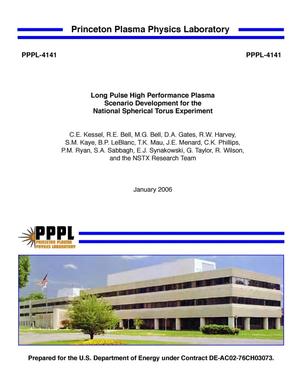 Long Pulse High Performance Plasma Scenario Development for the National Spherical Torus Experiment