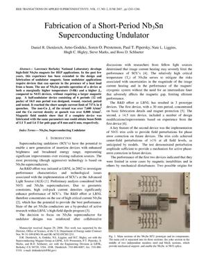 Fabrication of a Short-Period Nb3Sn Superconducting Undulator