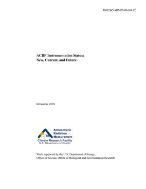 ACRF Instrumentation Status: New, Current, and Future - December 2008