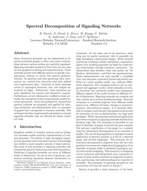 Spectral Decomposition of Signaling Networks