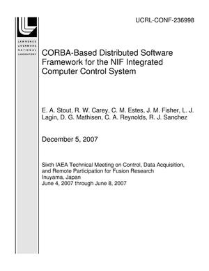 CORBA-Based Distributed Software Framework for the NIF Integrated Computer Control System