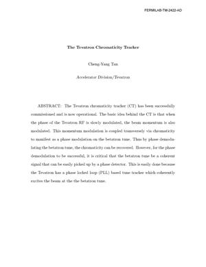 The Tevatron Chromaticity tracker