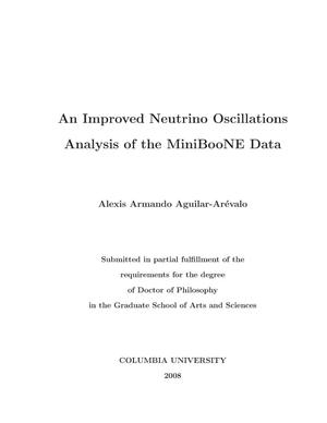 An improved Neutrino Oscillations Analysis of the MiniBooNE Data