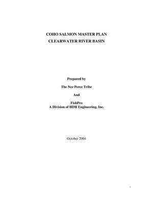 Coho Salmon Master Plan, Clearwater River Basin.