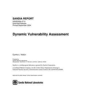 Dynamic vulnerability assessment.