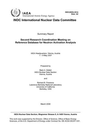 Second Research Coordination Meeting on Reference Database for Neutron Activation Analysis -- Summary Report