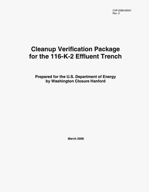 Cleanup Verification Package for the 116-K-2 Effluent Trench
