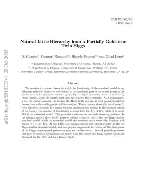 Natural Little Hierarchy from Partially Goldstone Twin Higgs