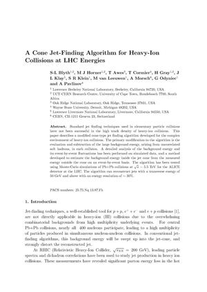 A Cone Jet-Finding Algorithm for Heavy-Ion Collisions at LHCEnergies