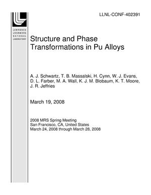 Structure and Phase Transformations in Pu Alloys