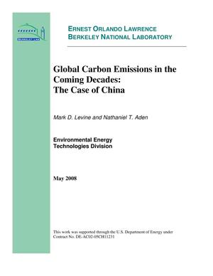 Global Carbon Emissions in the Coming Decades: The Case of China