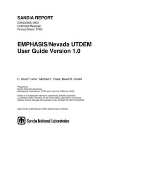 EMPHASIS/Nevada UTDEM user guide : version 1.0.