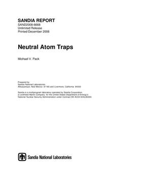 Neutral atom traps.