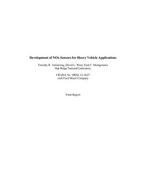 Development of NOx Sensors for Heavy Vehicle Applications