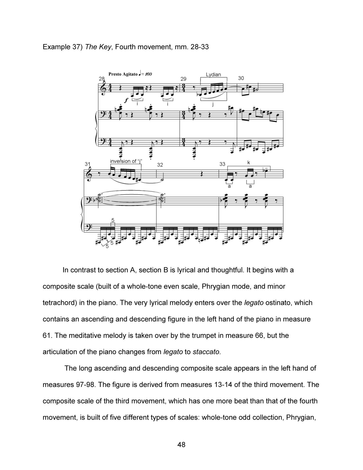A Stylistic and Analytical Study of The Key for Trumpet and Piano by James Wintle
                                                
                                                    48
                                                