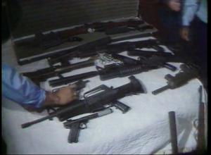 [News Clip: Weapons bust]