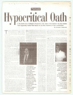 [Magazine Article: Hypocritical Oath]