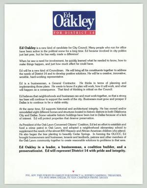 [Ed Oakley for District 14]