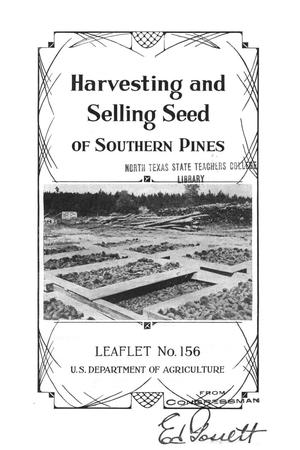 Harvesting and Selling Seed of Southern Pines.